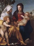 Andrea del Sarto THe Madonna and Child with Saint Elzabeth and Saint John the Baptist oil painting